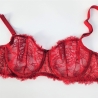 Scandal - Red Lace Unlined Balconette