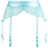 On The Clouds 1 - Mint Blue Lace Garter Belt