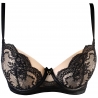 Just Like Heaven 9 - Unlined Balconette Black Bra